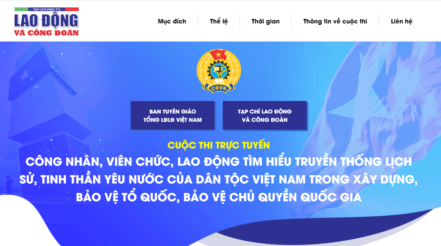 TRIỂN KHAI CUỘC THI TRỰC TUYẾN “CNVCLĐ TÌM HIỂU TRUYỀN THỐNG LỊCH SỬ, TINH THẦN YÊU NƯỚC CỦA DÂN TỘC VIỆT NAM TRONG XÂY DỰNG, BẢO VỆ TỔ QUỐC”