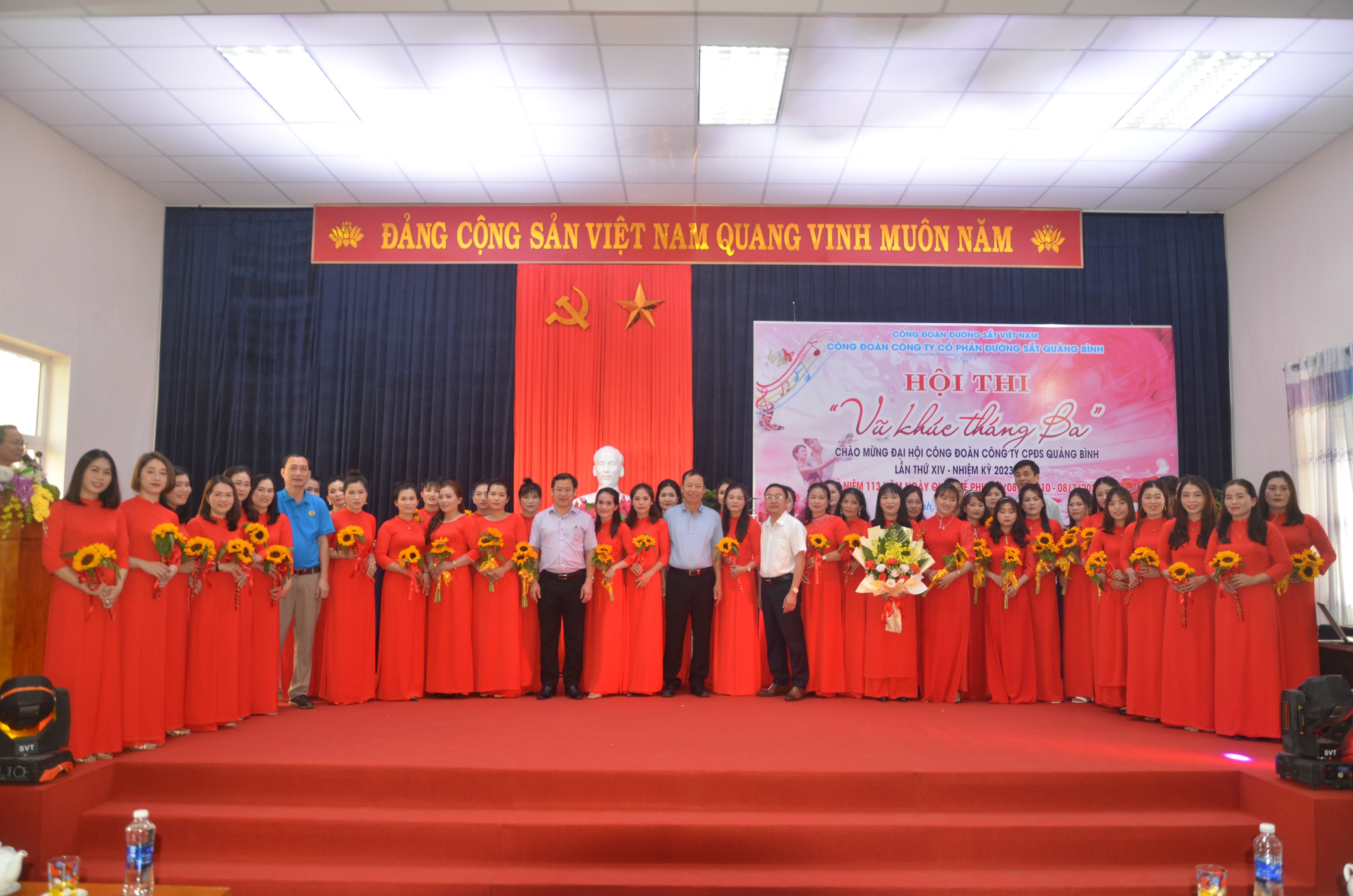 CÔNG ĐOÀN CÔNG TY CỔ PHẦN ĐƯỜNG SẮT QUẢNG BÌNH TỔ CHỨC HỘI THI “VŨ KHÚC THÁNG BA NĂM 2023”