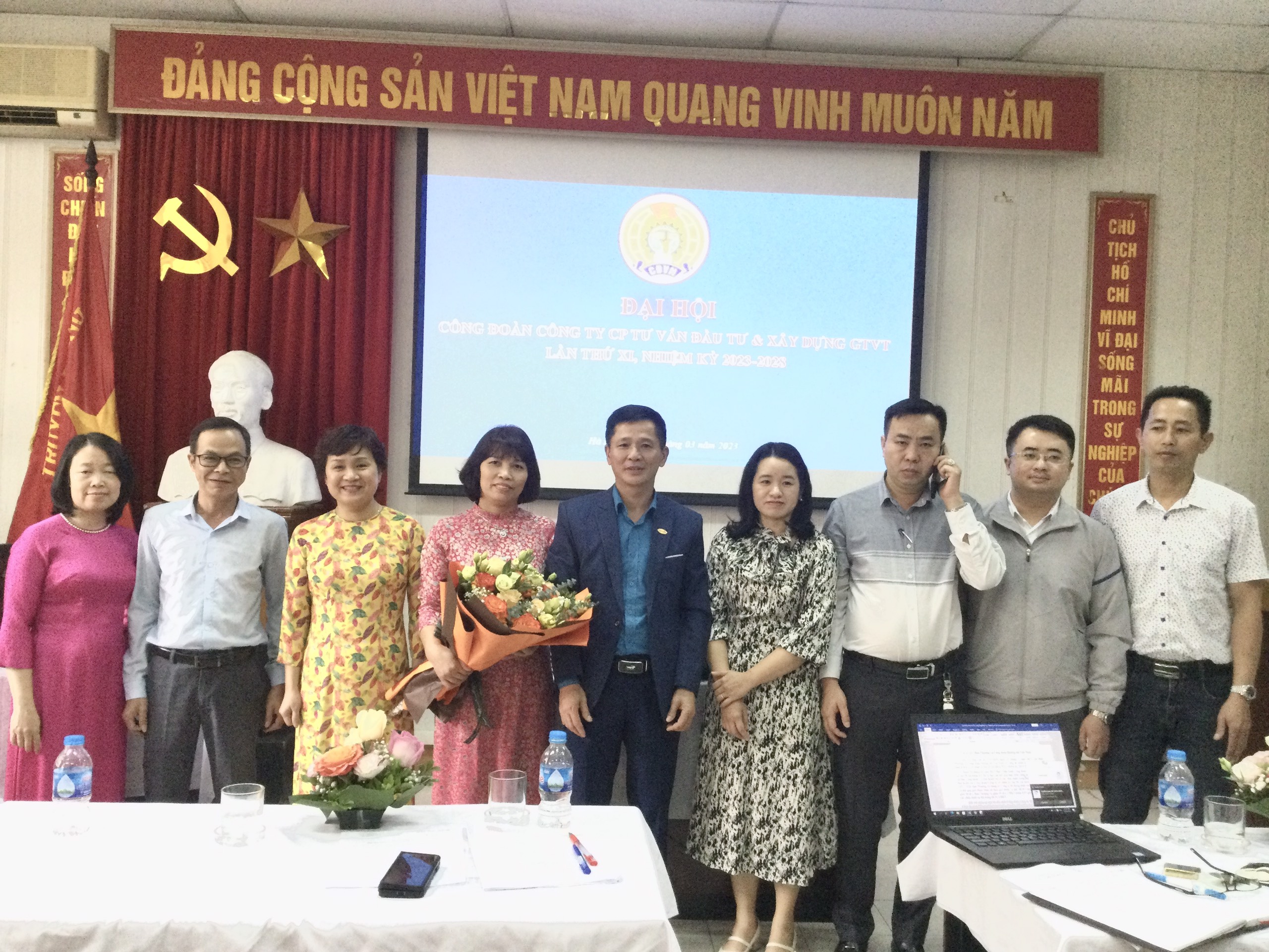 CÔNG ĐOÀN CÔNG TY CỔ PHẦN TƯ VẤN ĐẦU TƯ VÀ XÂY DỰNG GTVT TỔ CHỨC ĐẠI HỘI CÔNG ĐOÀN LẦN THỨ XI, NHIỆM KỲ 2023 - 2028